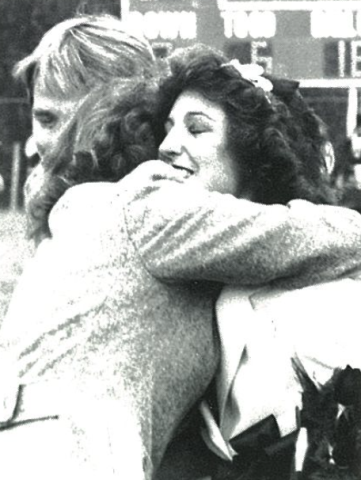 Cyndi being crowned Homecoming Queen in 1980