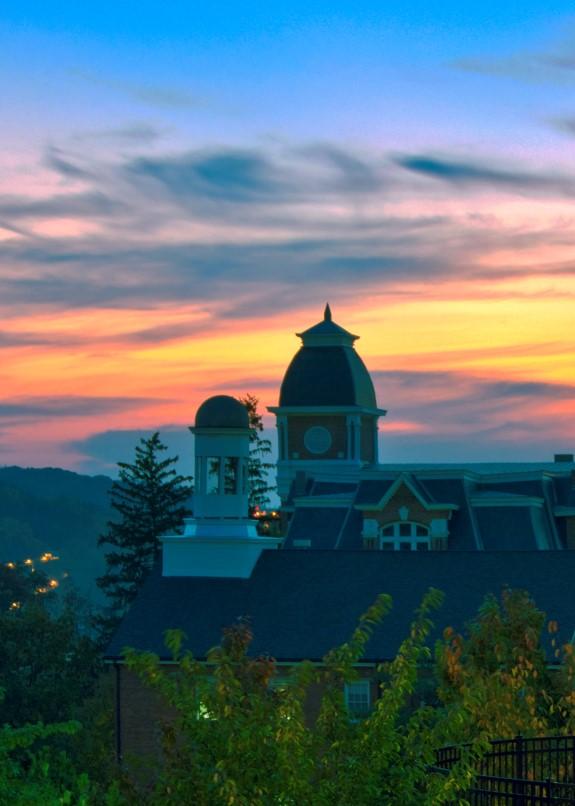 campus at sunset