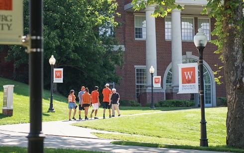 Students on campus