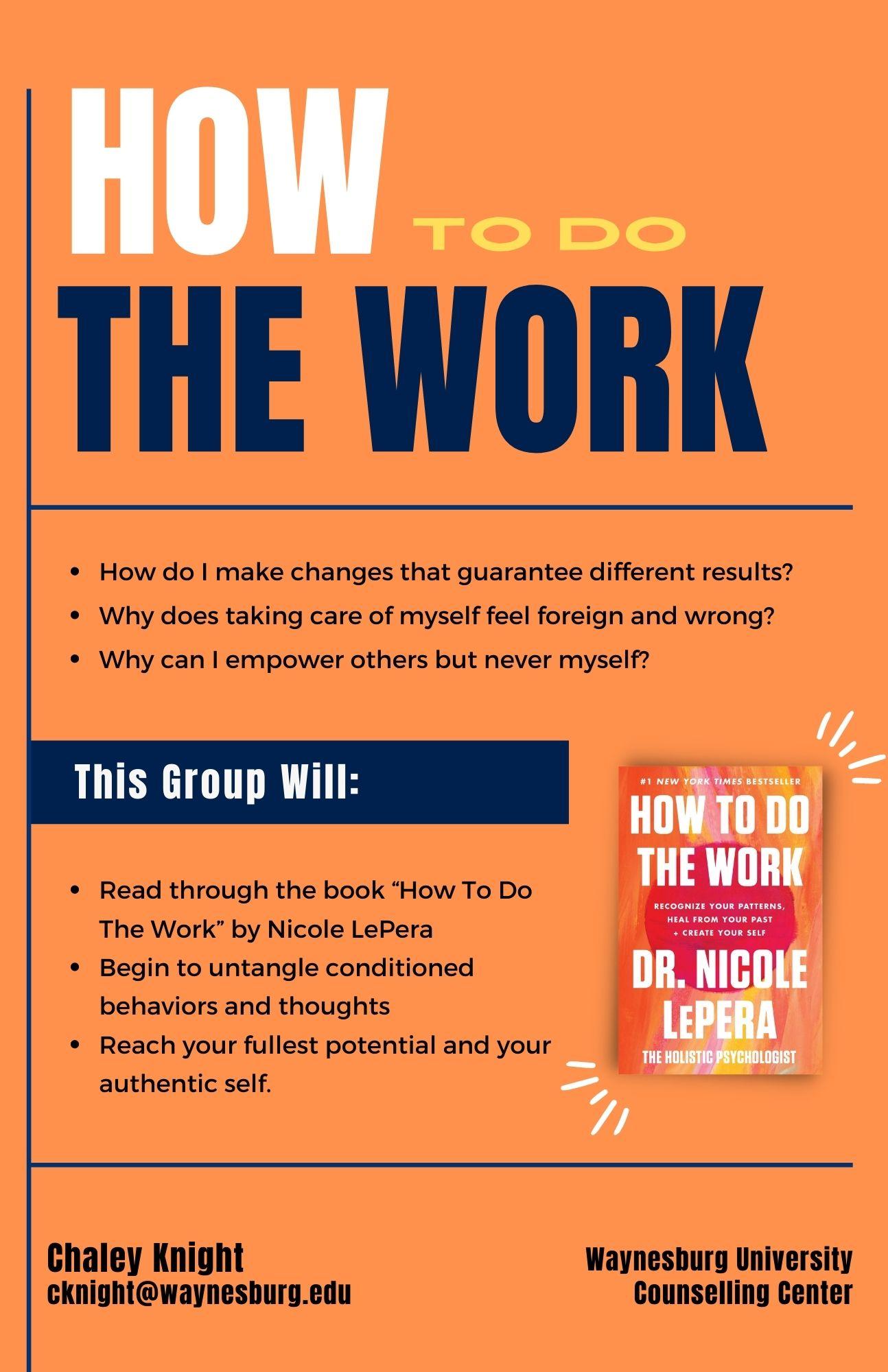 how to do the work group flyer