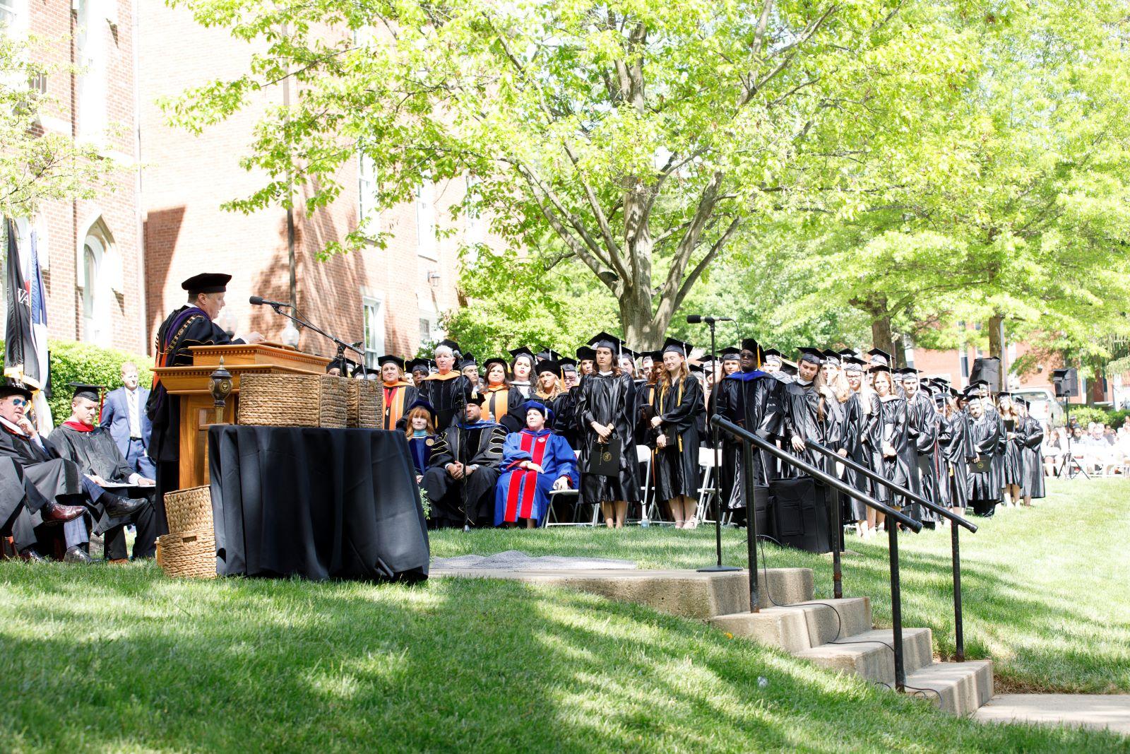 President Lee address the Class of 2024