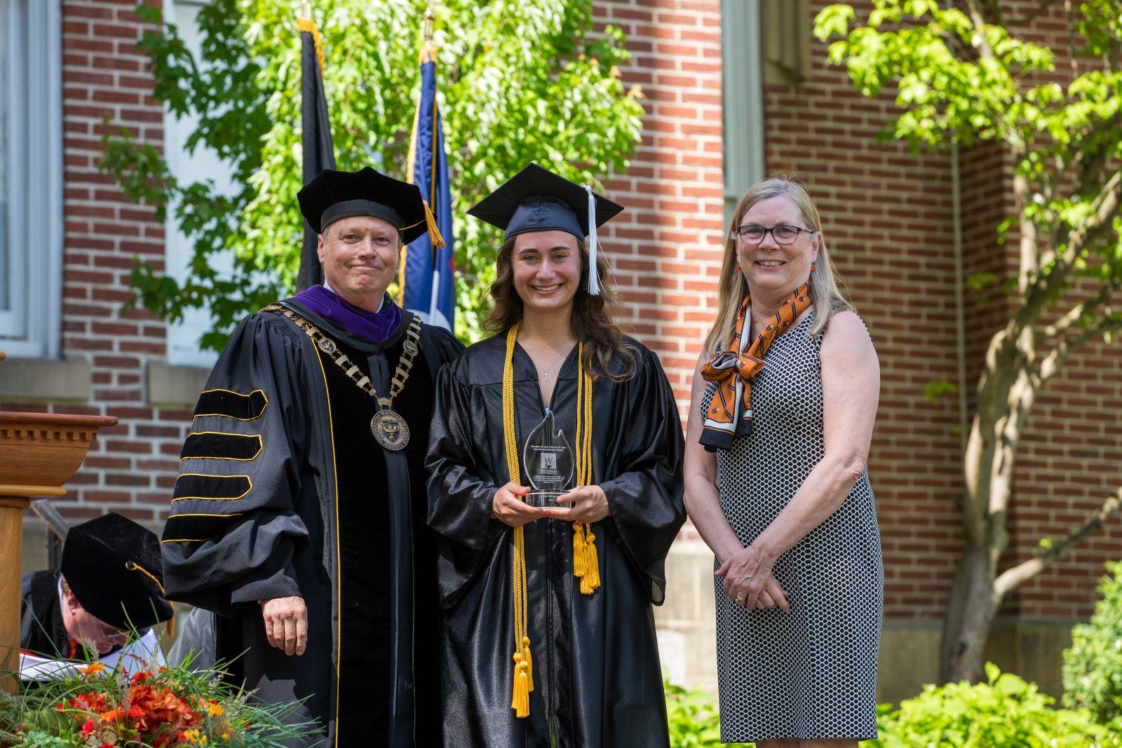 Grace Ingram receives the Douglas G. and Kathryn D. Lee Servant Leadership Award