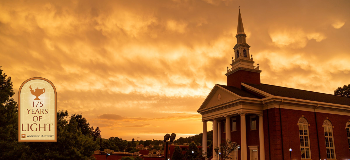 Roberts Chapel with the 175th Anniversary logo