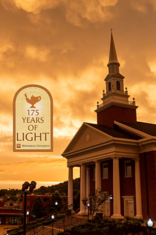 Roberts Chapel with the 175th Anniversary logo