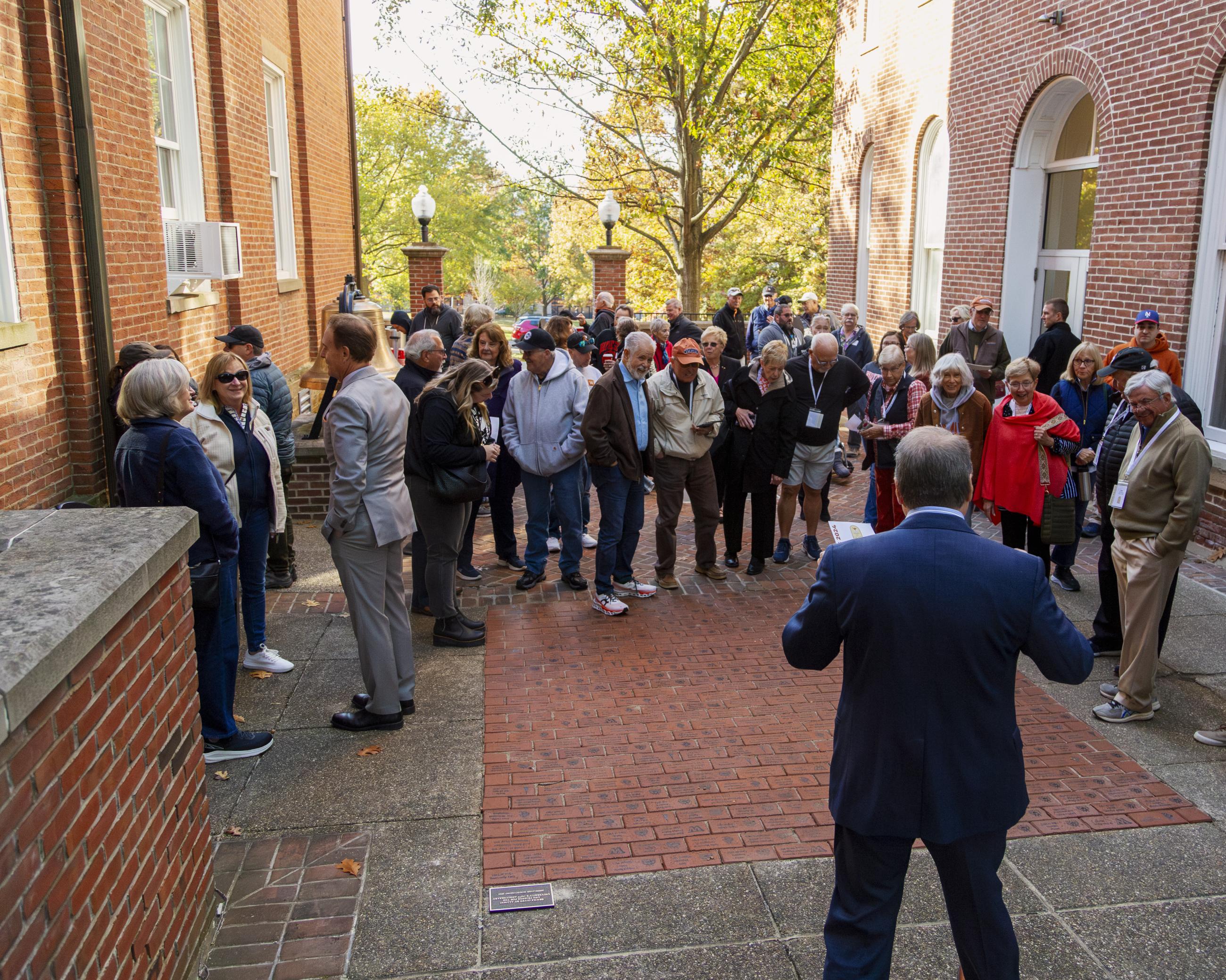 Special dedication of the bricks purchased as part of the 175th Anniversary Fundraising Initiative in Cusick Court