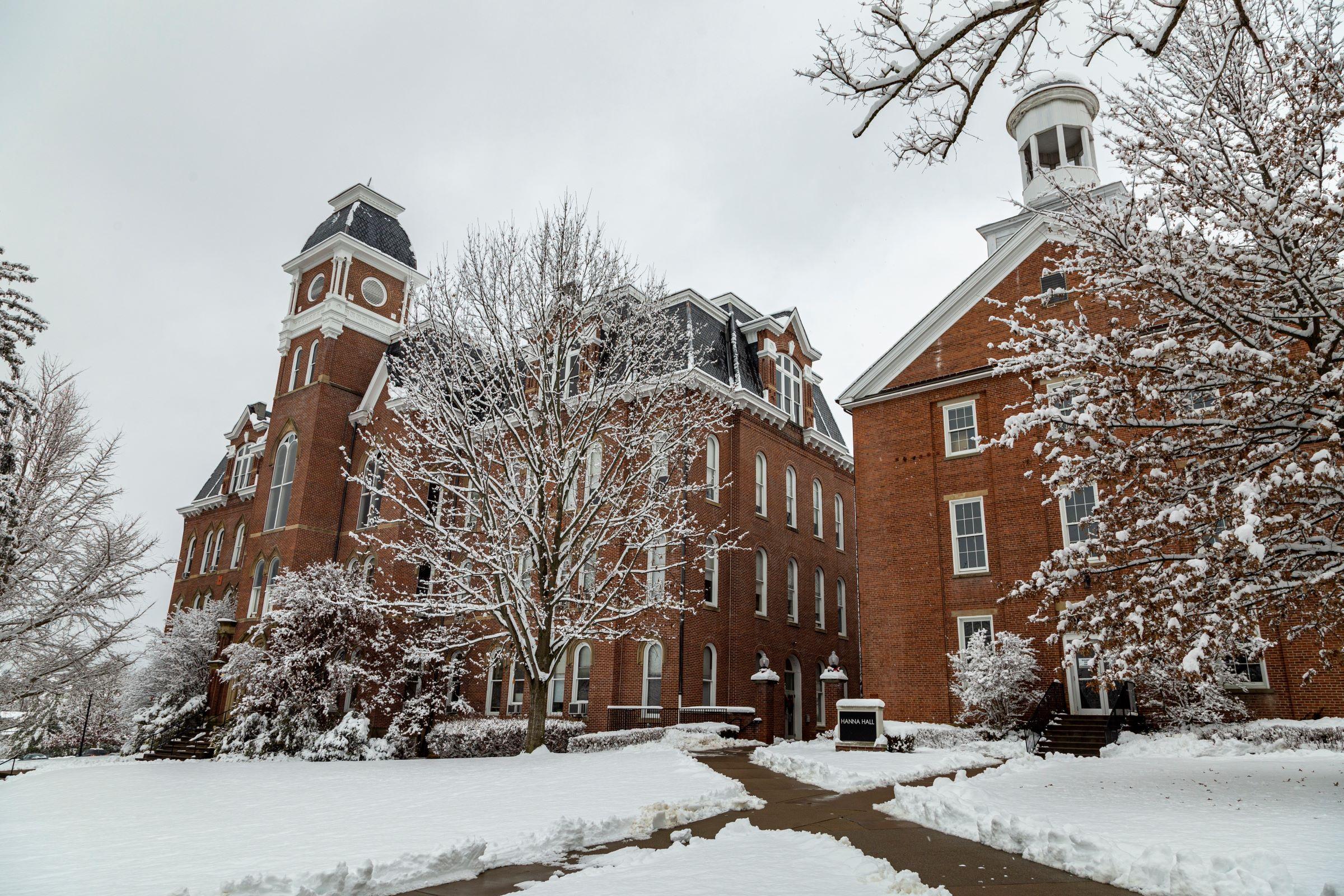 Miller Hall in winter