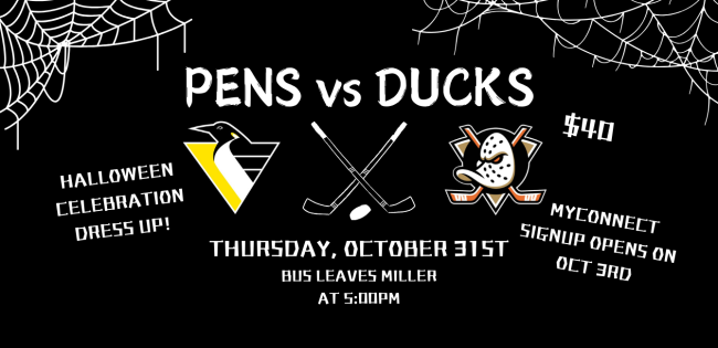 Pens game flyer