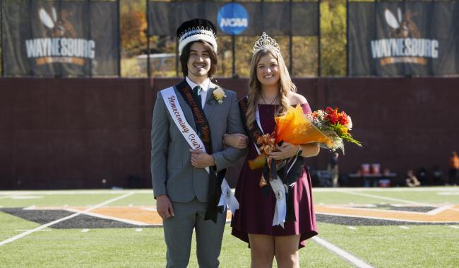 Homecoming King and Queen, Josiah Gordon and Macy Moore