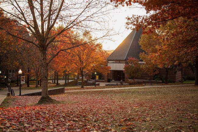 The Goodwin Performing Arts Center (GPAC) in the fall