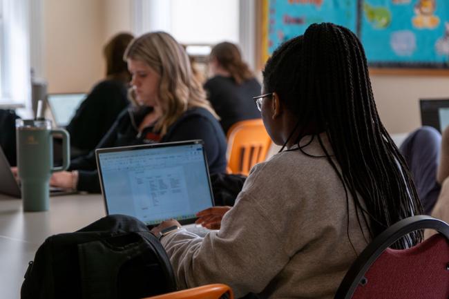 WU Education students in class