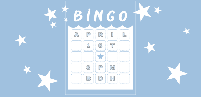 Bingo Night in the Benedum on April 1st at 8pm